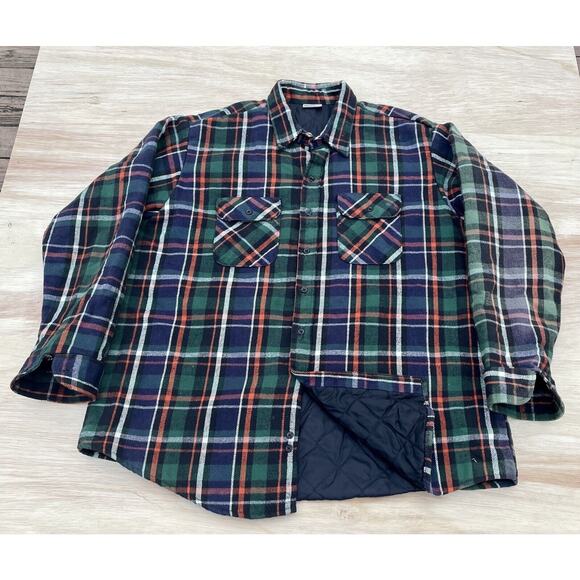 Vintage Field and Stream‎ Heavy Cotton Flannel Shirt Men's Size XXL Outdoors - Picture 1 of 7